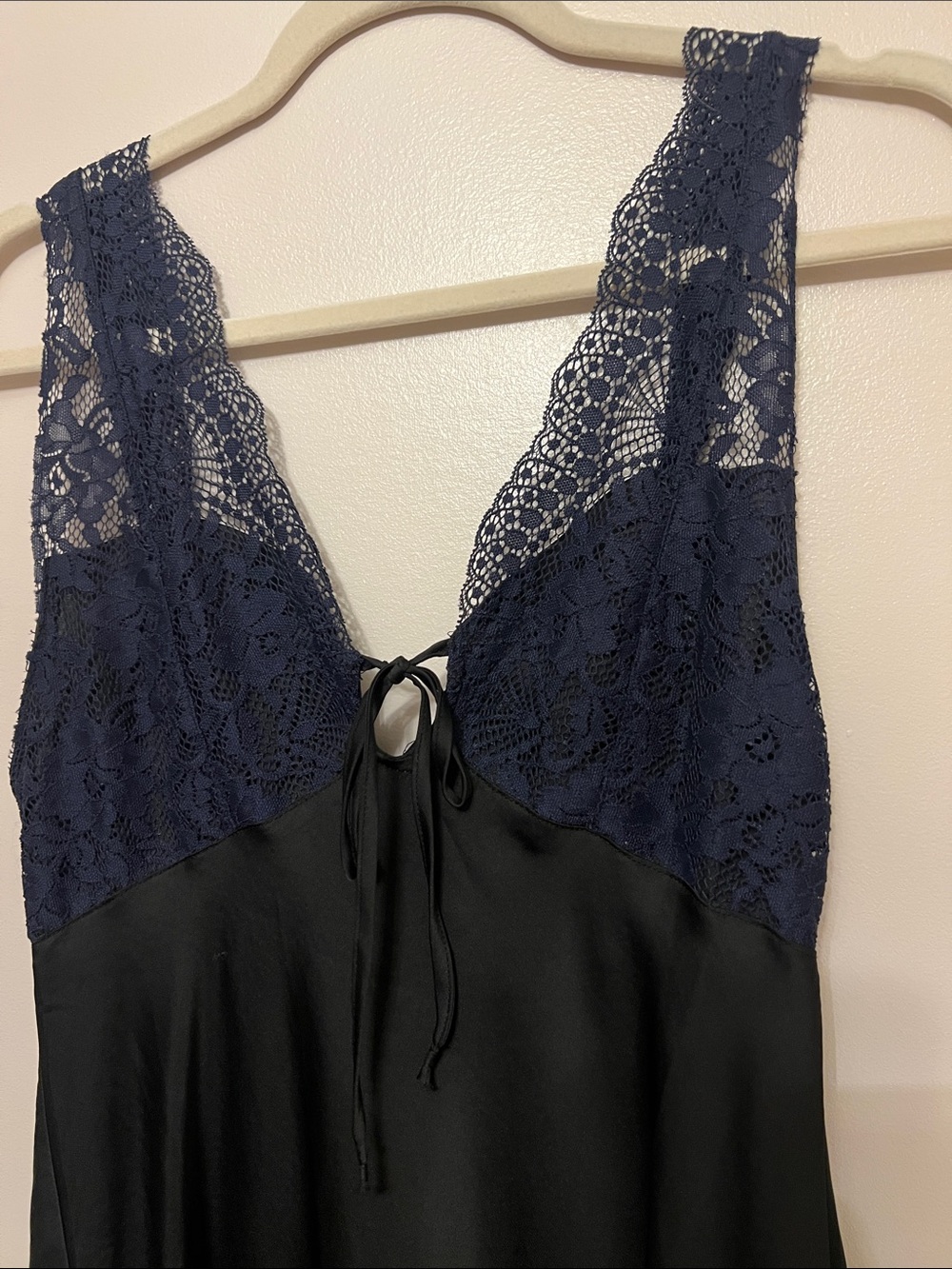 Free People Countryside Satin Lace Maxi Slip Dress